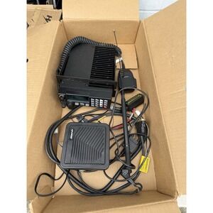Set Harris M/A-COM M7100 Mobile Radio MAHG-N8MXX  With Microphones & Antenna